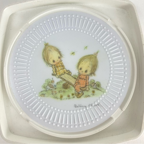 Betsy Clark for Hallmark Set of 4 See Saw Themed Coasters. - Picture 3 of 4